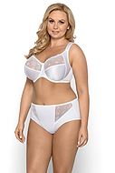Comfortable full cup bra, beautiful lace, wide shoulder straps, B to L-cup